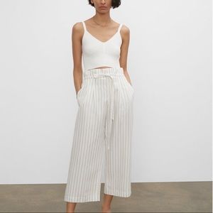 Club Monaco Anreannah Striped Wide Leg Pants